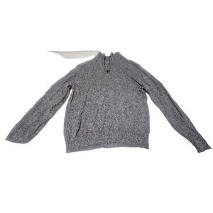 St. John's Bay Mens Long‎ Sleeve 1/4 Zipper Size Large Gray Sweater